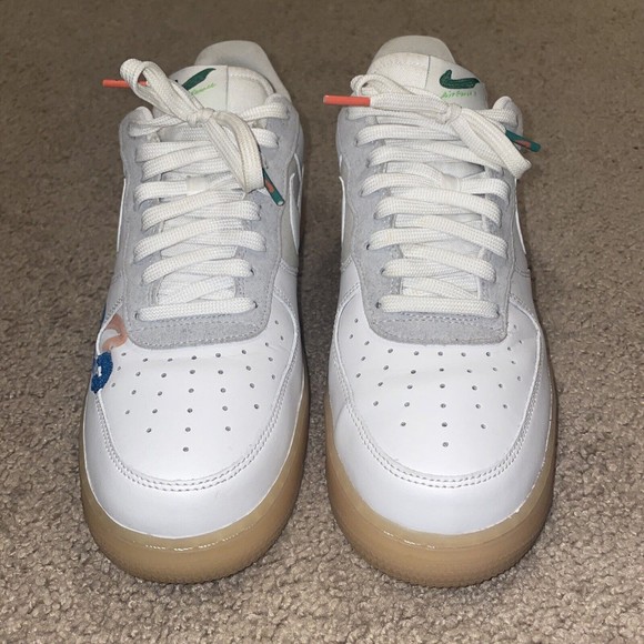 Mayumi Yamase x Nike Air Force 1 Flyleather Earth Day 2021 DB3598-100 Size 10.5 - Picture 4 of 9